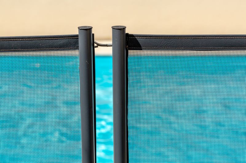 Wide View of Mesh Pool Fence